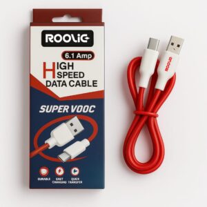 Roolic Turbo C – Ultra Turbo Charging & Superfast Data Cable (6.1A)