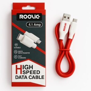 Roolic Core C – 4.1A Fast Charging & Data Transfer Cable (Type-C)