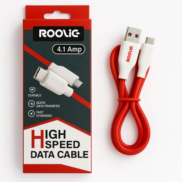 Roolic Core C – 4.1A Fast Charging & Data Transfer Cable (Type-C)